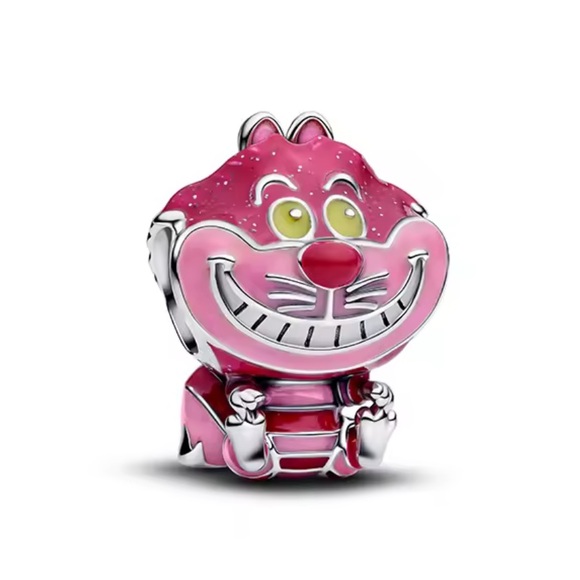 NWOT Disney Alice in Wonderland Cheshire Cat Charm Sterling Silver 925 - Picture 1 of 10